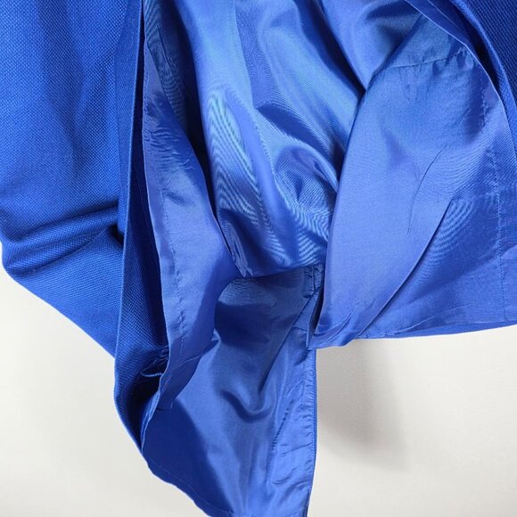 J. Crew Cobalt Blue V Neck Sleeveless A Line Dress - Picture 4 of 8